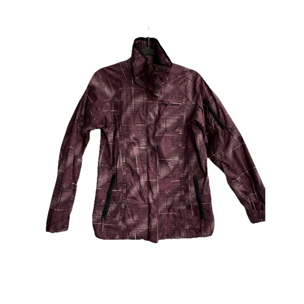 Columbia Omni Tech Interchange Jacket Waterproof Womens Purple Full Zip Size S